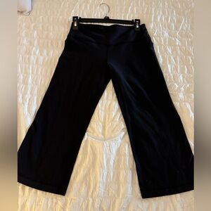 lululemon athletica Black Wide-Leg crop Pants